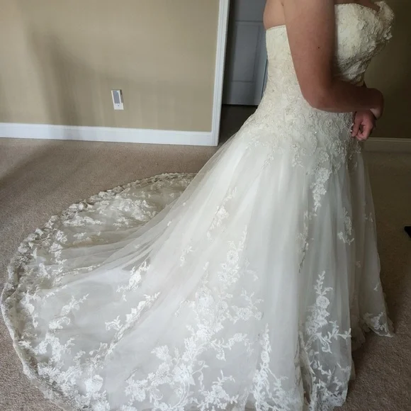 Elegant Lace Wedding Dress - Picture 2 of 16